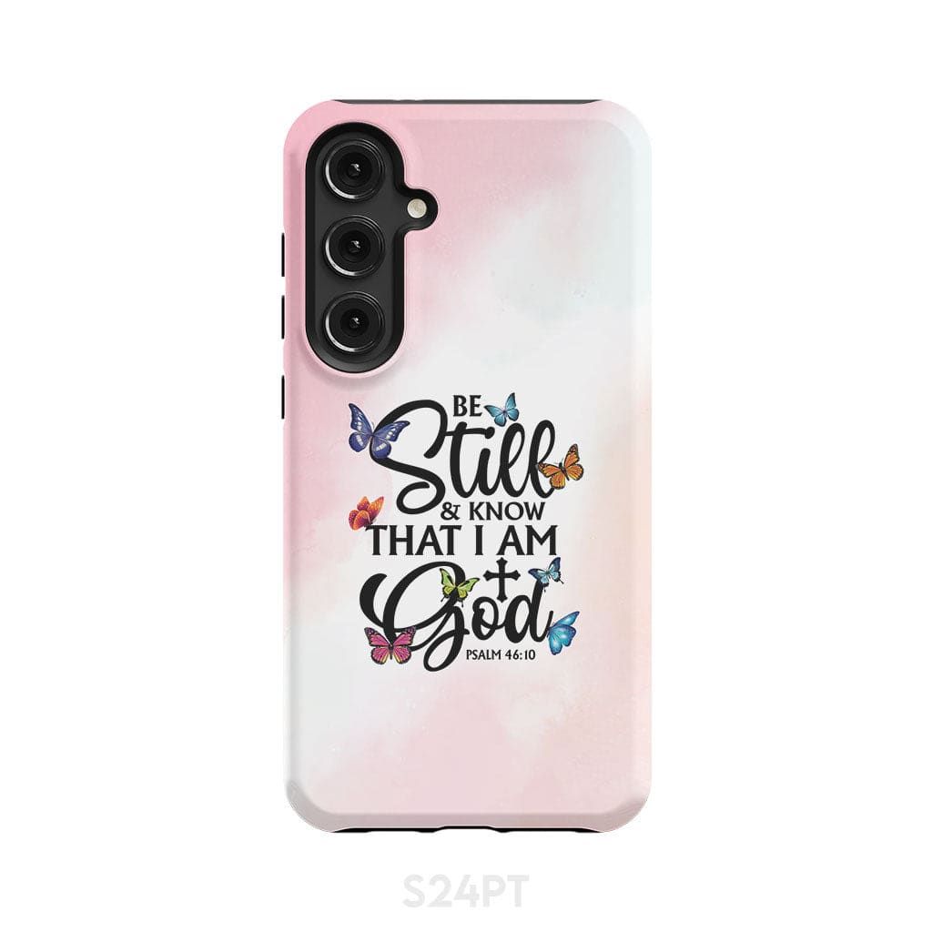 Be Still And Know That I Am God Butterflies Phone Case