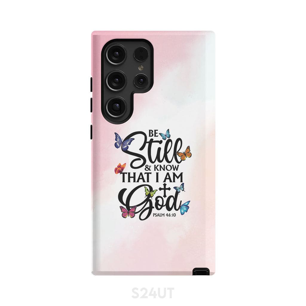Be Still And Know That I Am God Butterflies Phone Case