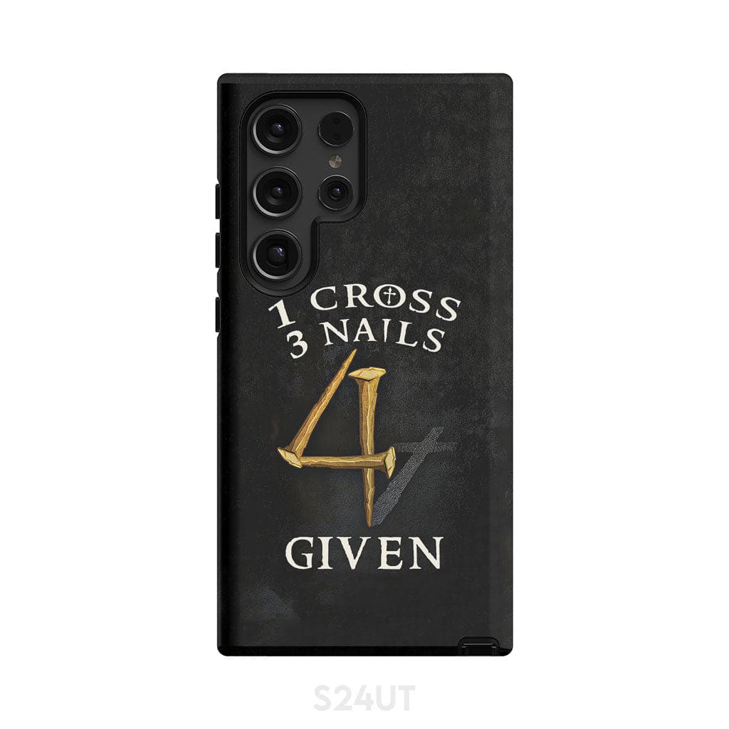 Christian phone cases: 1 Cross 3 Nails 4Given phone case, Christian gifts