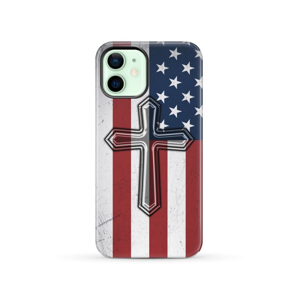 American Flag Cross Phone Case