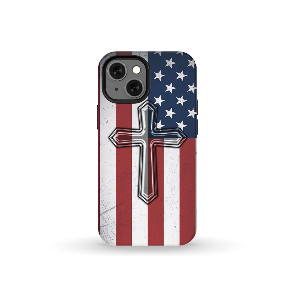American Flag Cross Phone Case