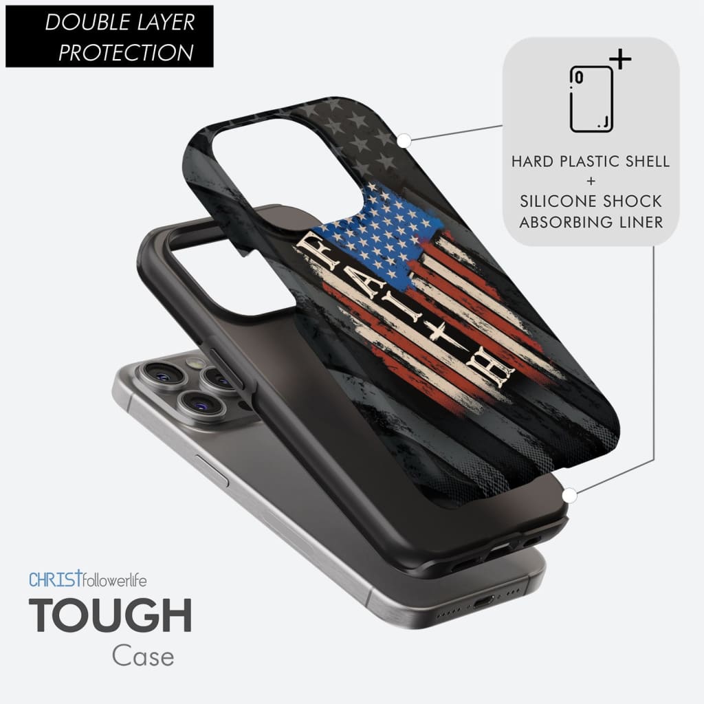 Faith American Flag phone case