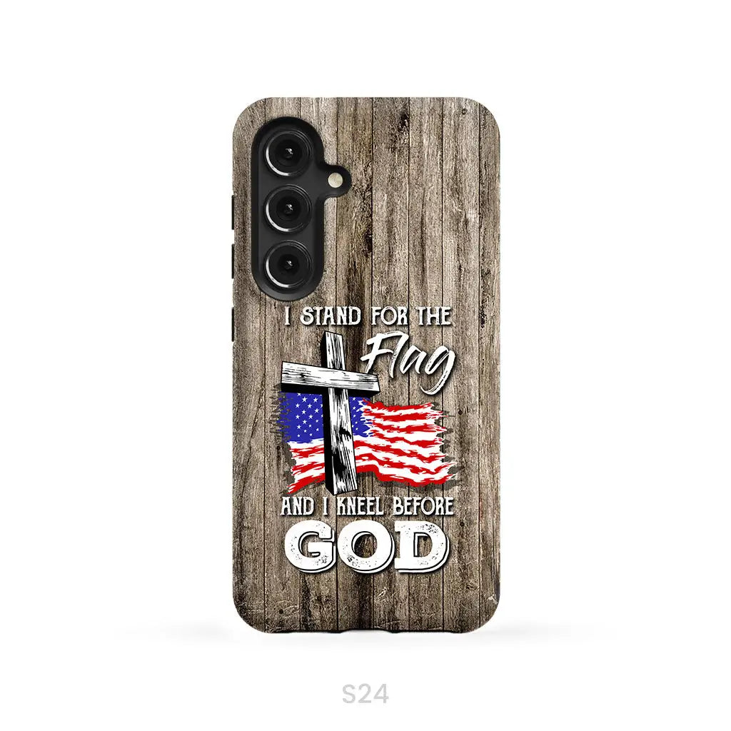 I Stand For The Flag And I Kneel Before God Phone Case
