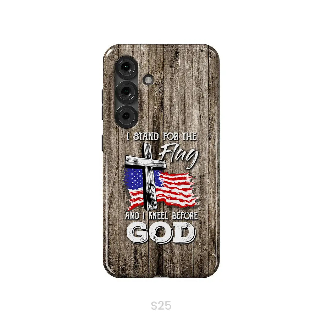 I Stand For The Flag And I Kneel Before God Phone Case