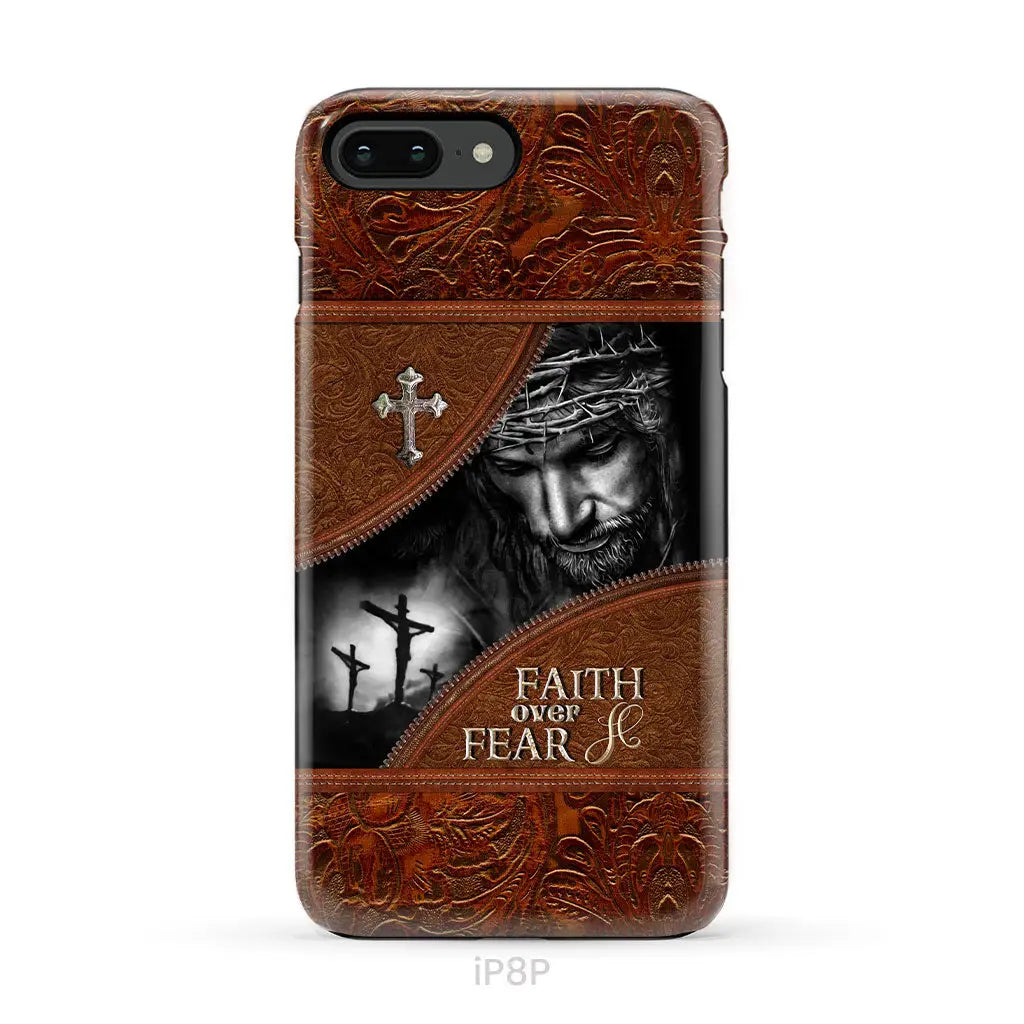 Jesus Christ, Faith Over Fear Phone Case, Christian Phone Cases