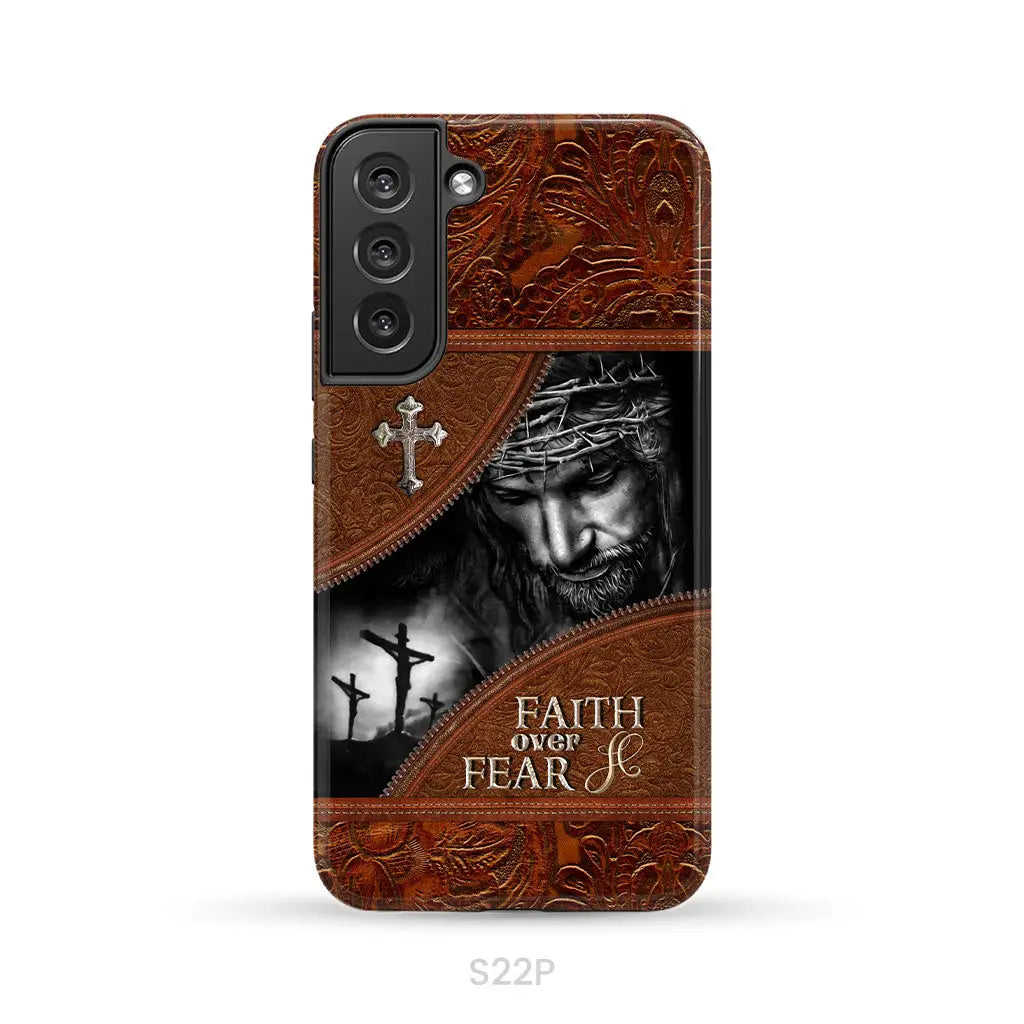 Jesus Christ, Faith Over Fear Phone Case, Christian Phone Cases