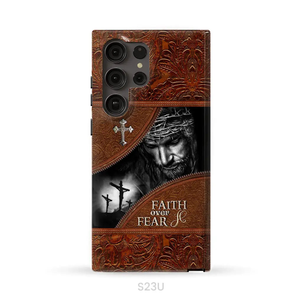 Jesus Christ, Faith Over Fear Phone Case, Christian Phone Cases