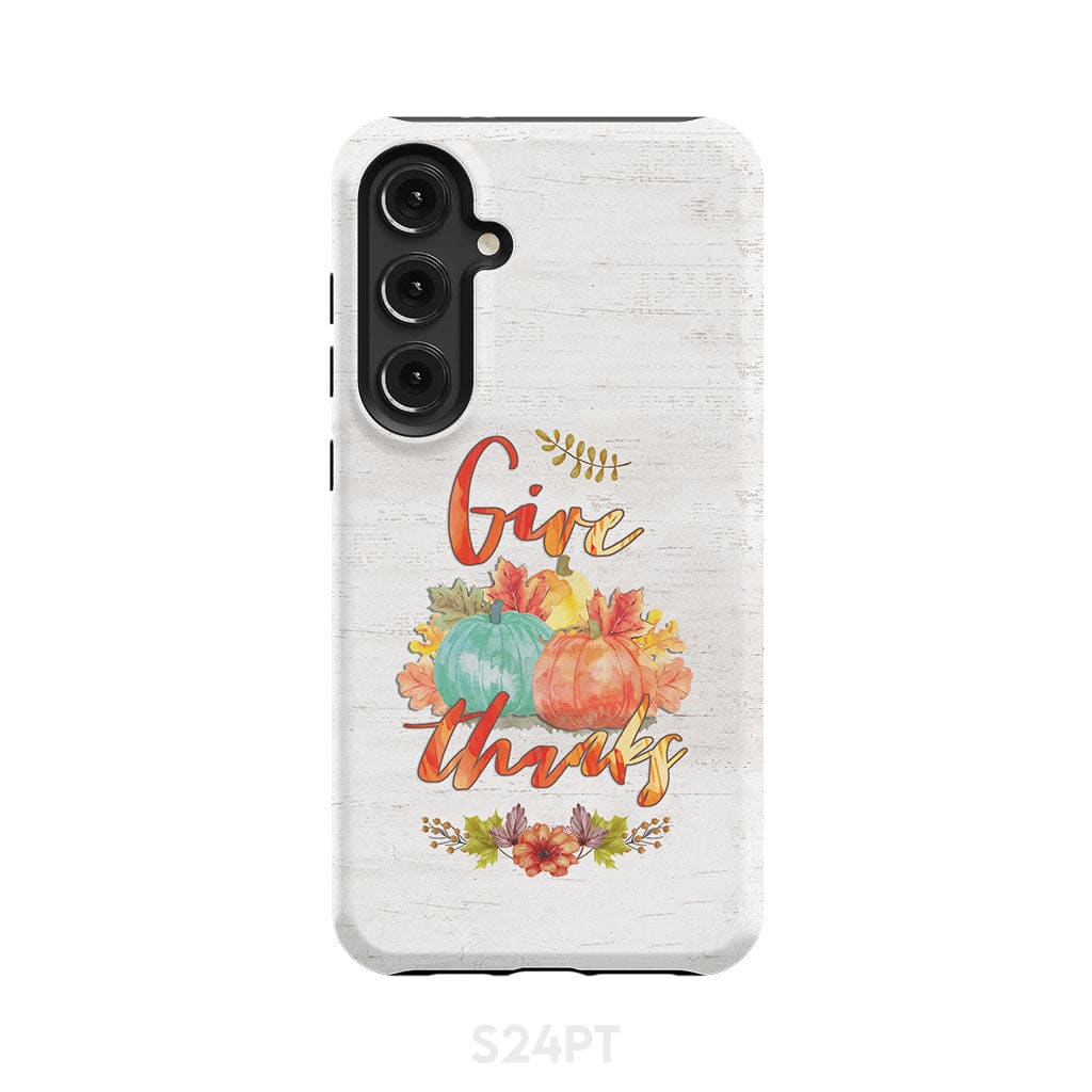 Pumpkin, Thanksgiving, Give thanks phone case