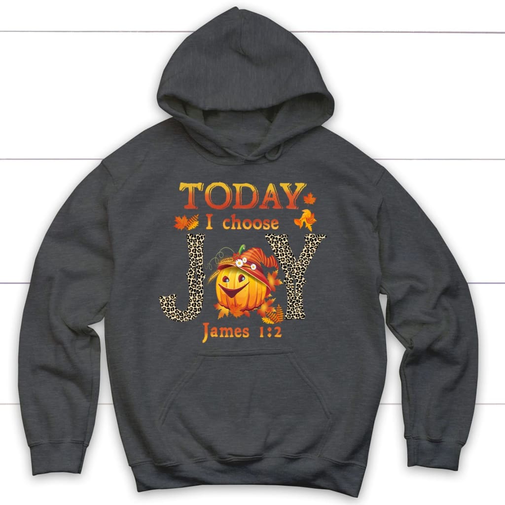Today I Choose Joy James 1:2 Pumpkin Thanksgiving Hoodie