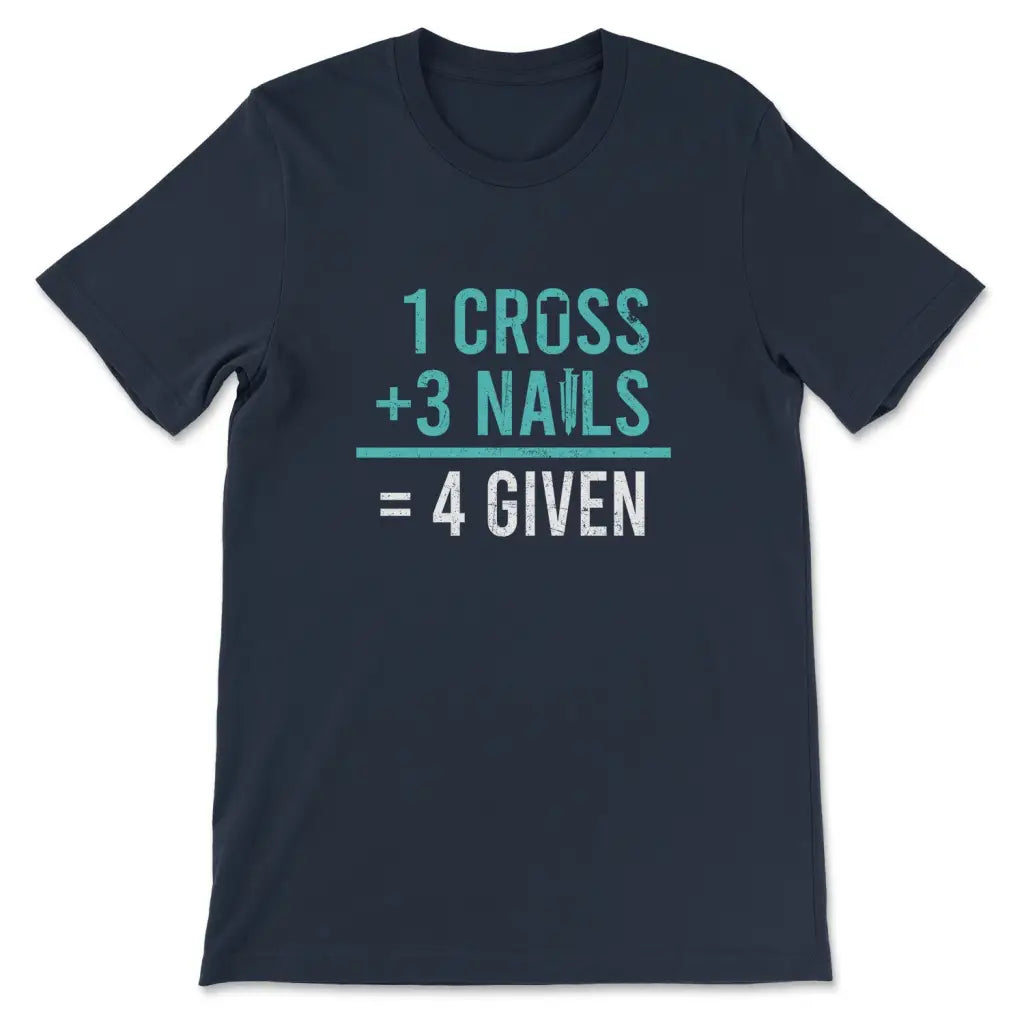 1 Cross 3 Nails 4 Given T-shirt