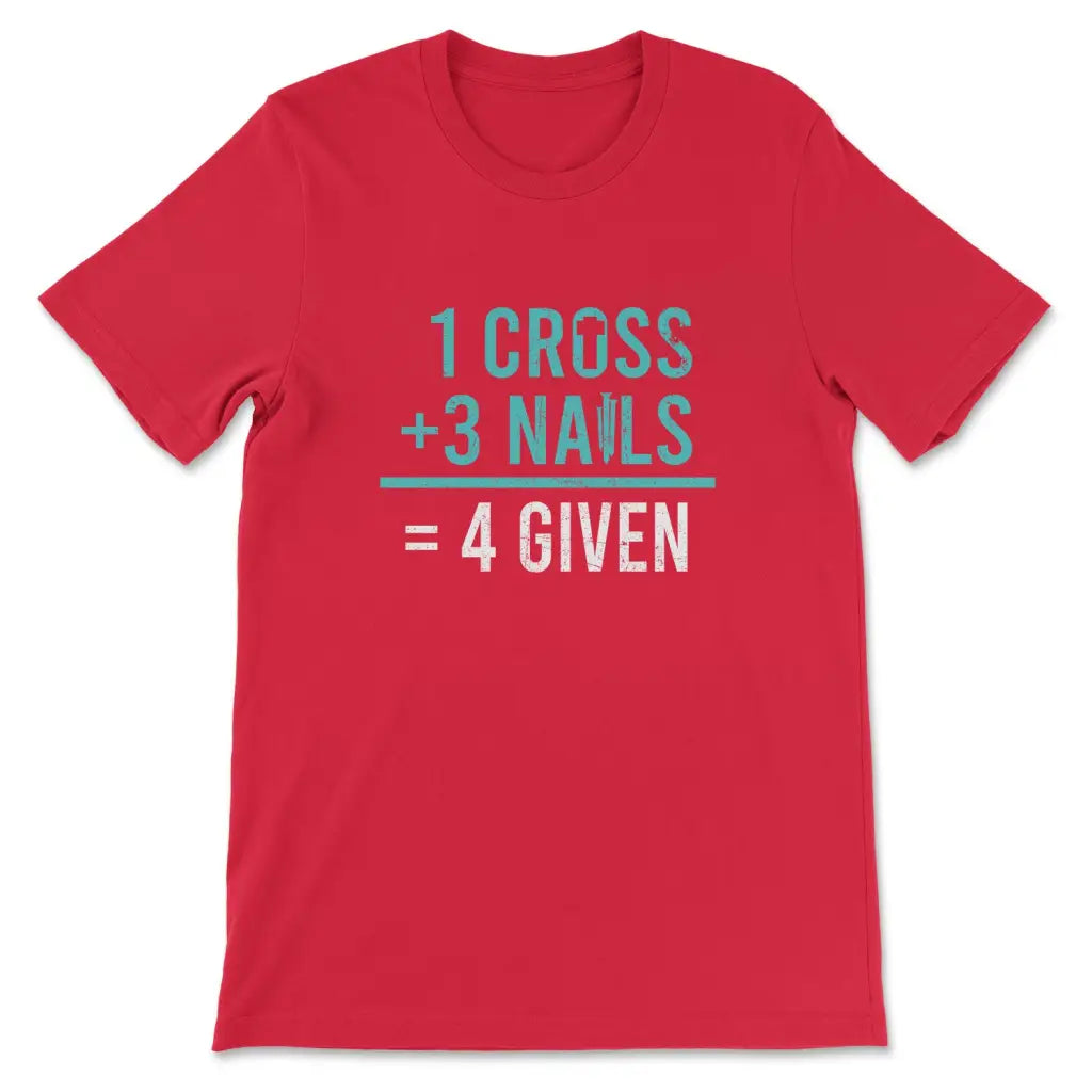1 Cross 3 Nails 4 Given T-shirt