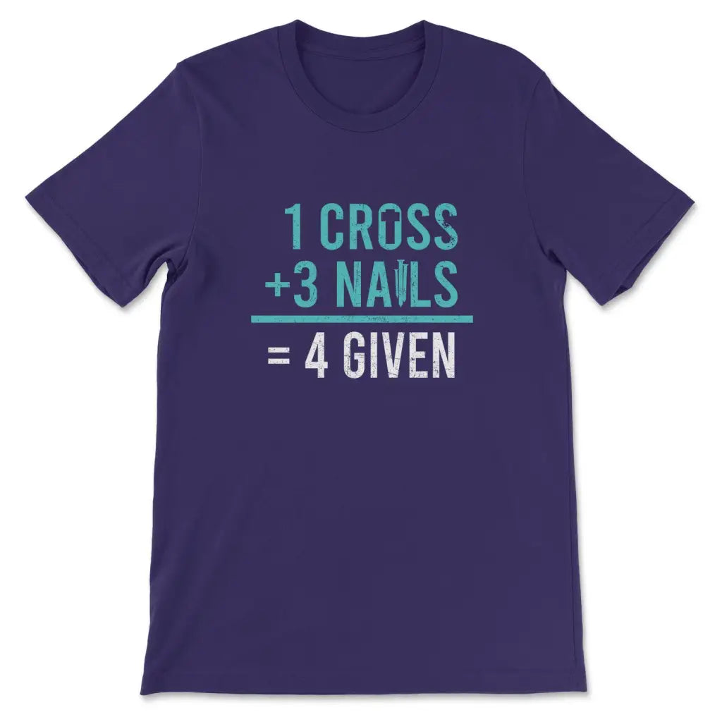 1 Cross 3 Nails 4 Given T-shirt
