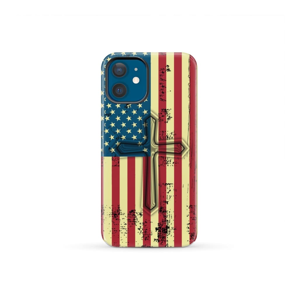 Beautiful American Flag cross phone case