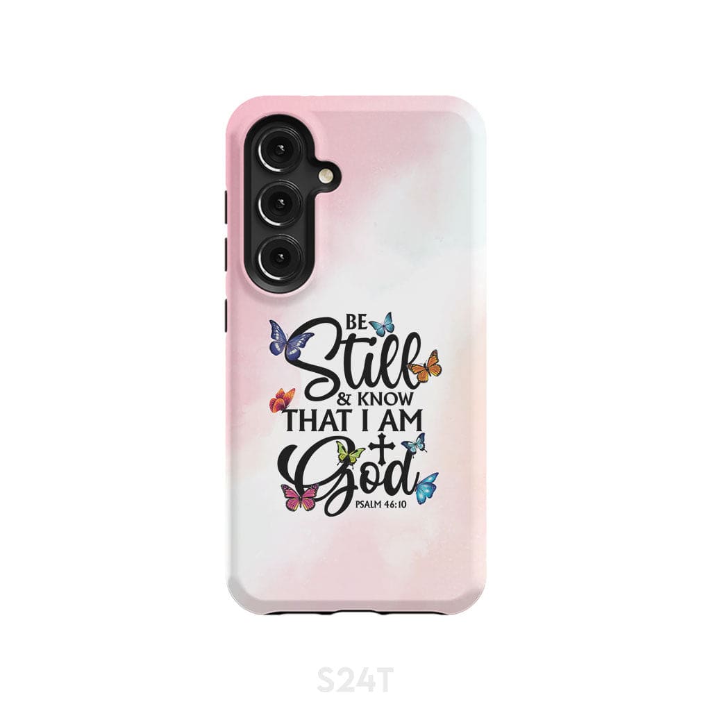 Be Still And Know That I Am God Butterflies Phone Case