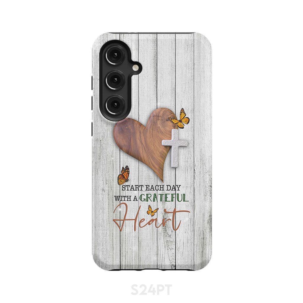 Christian phone case: Start each day with a grateful heart