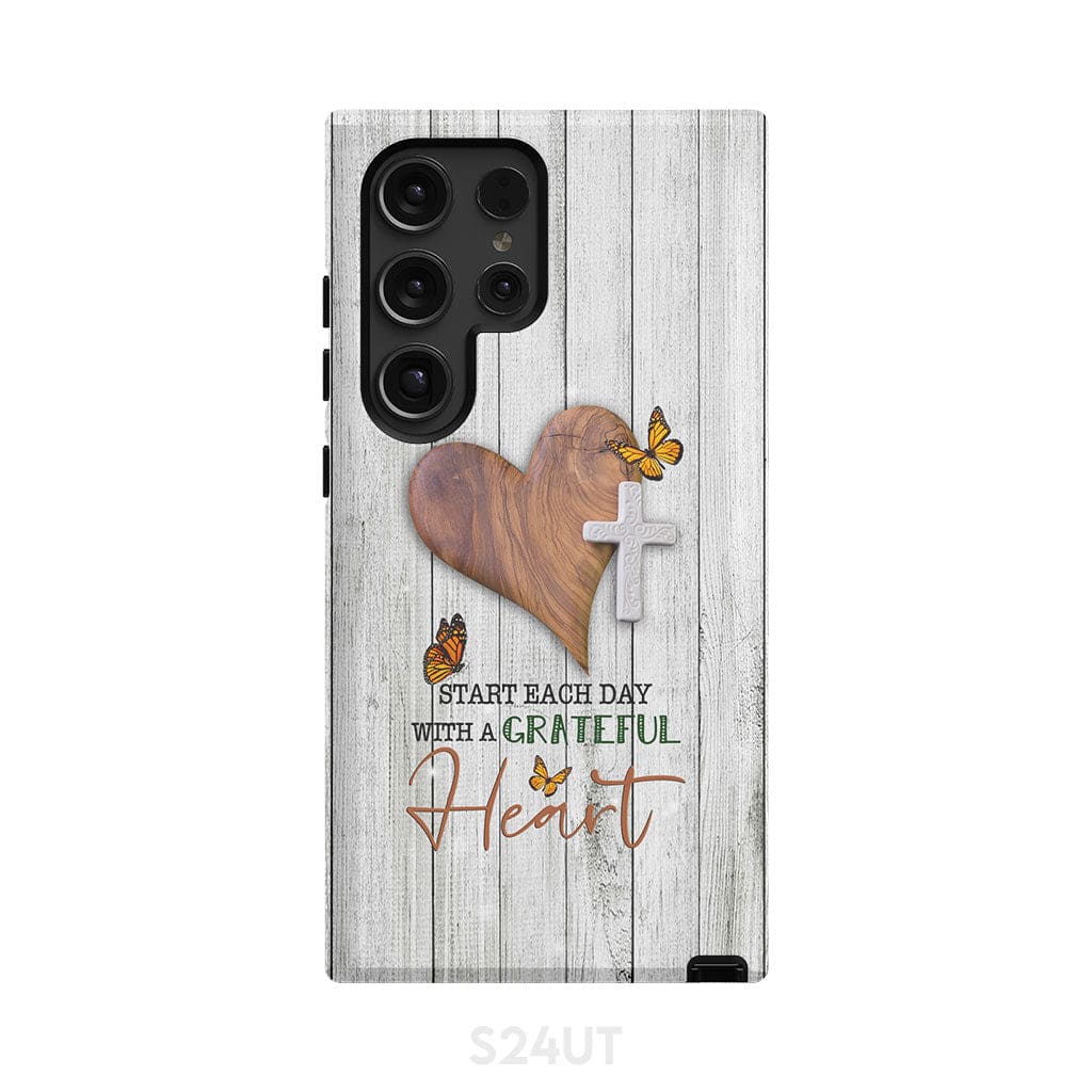 Christian phone case: Start each day with a grateful heart