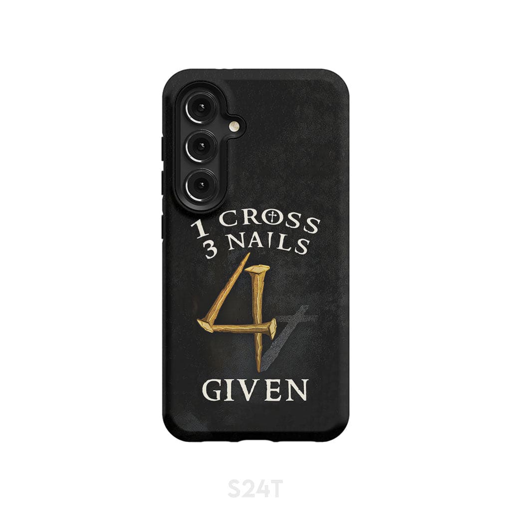 Christian phone cases: 1 Cross 3 Nails 4Given phone case, Christian gifts