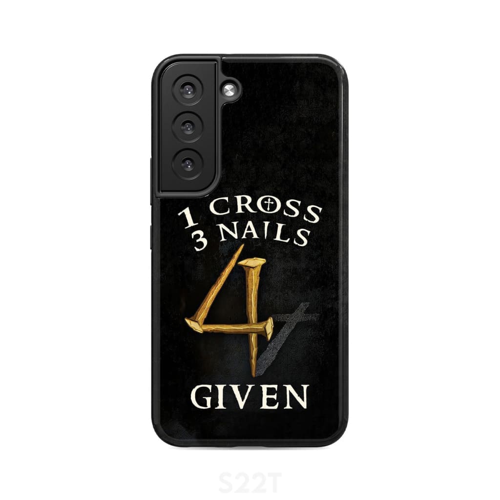 Christian phone cases: 1 Cross 3 Nails 4Given phone case, Christian gifts