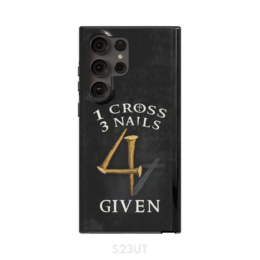 Christian phone cases: 1 Cross 3 Nails 4Given phone case, Christian gifts