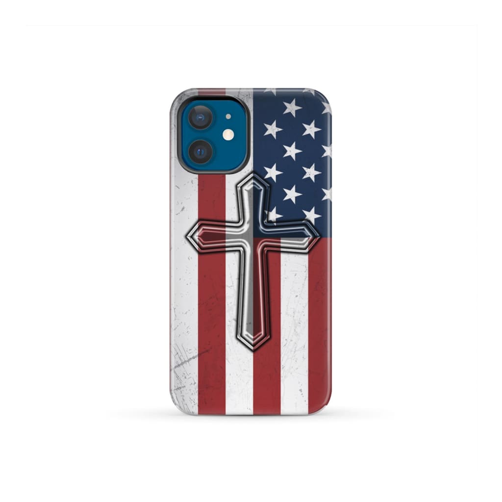 American Flag Cross Phone Case