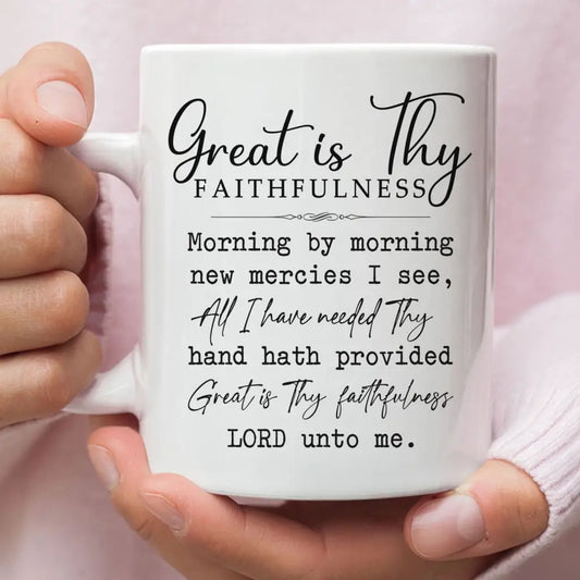 Great is thy faithfulness coffee mug