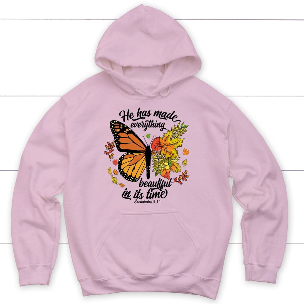 He Has Made Everything Beautiful In Its Time, Autumn Leaves Butterfly, Hoodie
