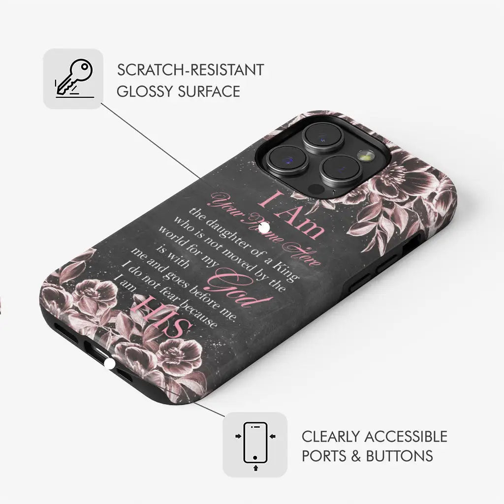 Personalized Daughter Of A King Phone Case With Custom Name