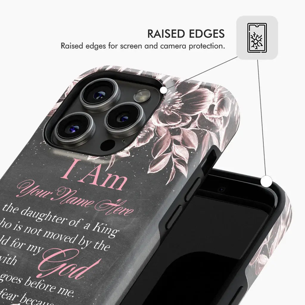 Personalized Daughter Of A King Phone Case With Custom Name