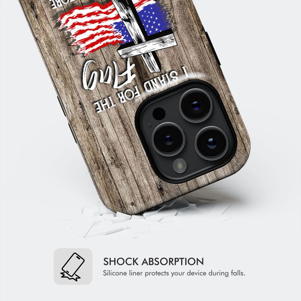 I Stand For The Flag And I Kneel Before God Phone Case