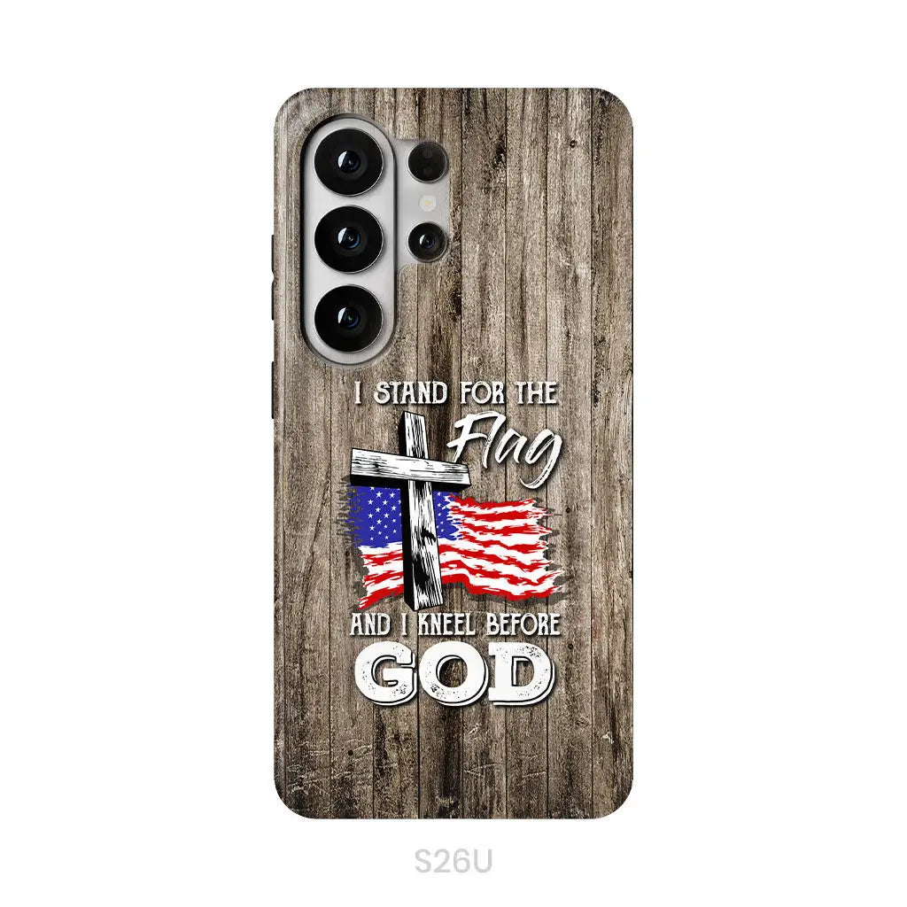 I Stand For The Flag And I Kneel Before God Phone Case