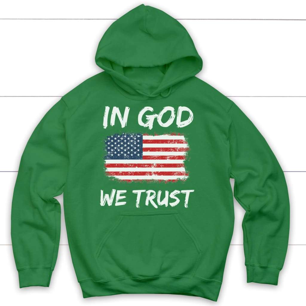 In God We Trust American Flag Hoodie