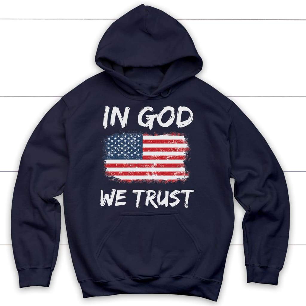 In God We Trust American Flag Hoodie