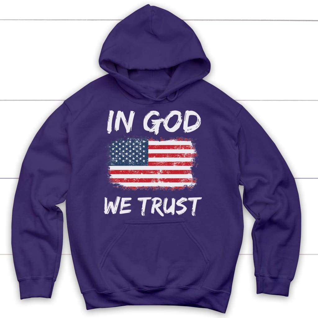 In God We Trust American Flag Hoodie