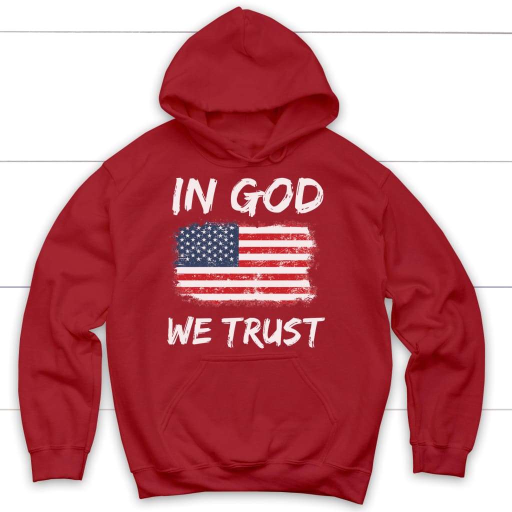 In God We Trust American Flag Hoodie