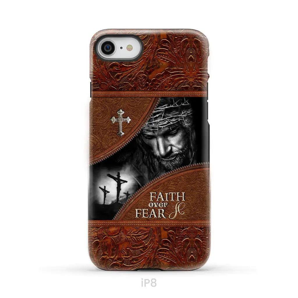 Jesus Christ, Faith Over Fear Phone Case, Christian Phone Cases