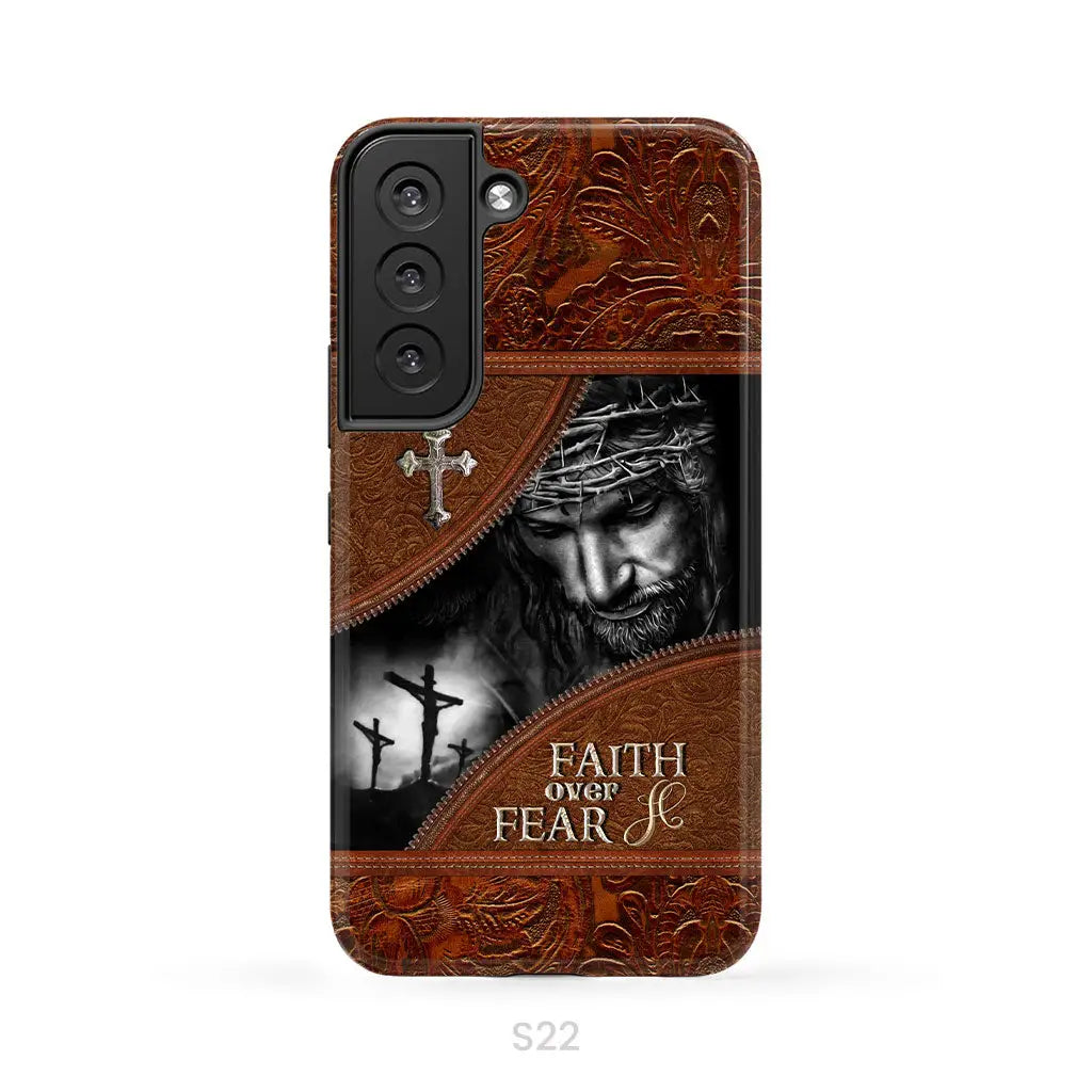 Jesus Christ, Faith Over Fear Phone Case, Christian Phone Cases