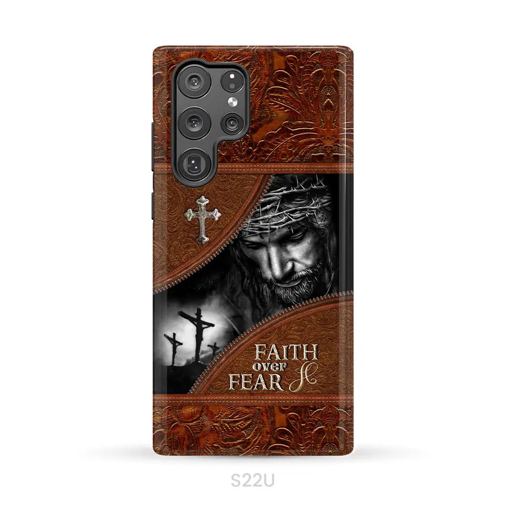Jesus Christ, Faith Over Fear Phone Case, Christian Phone Cases