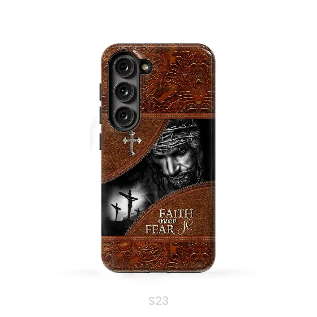 Jesus Christ, Faith Over Fear Phone Case, Christian Phone Cases