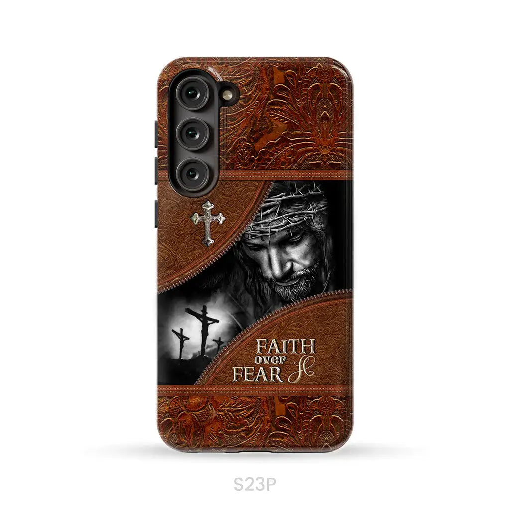 Jesus Christ, Faith Over Fear Phone Case, Christian Phone Cases
