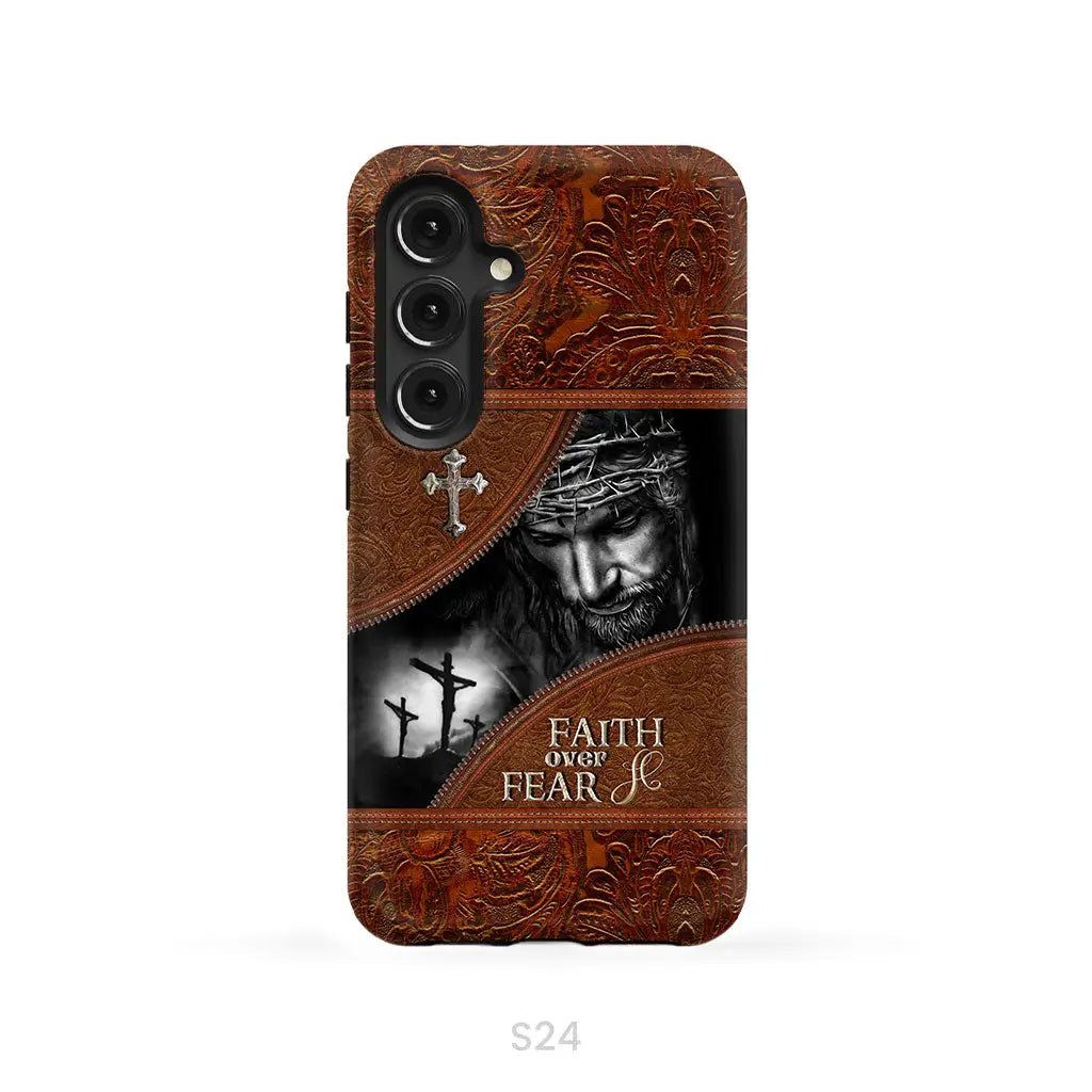 Jesus Christ, Faith Over Fear Phone Case, Christian Phone Cases