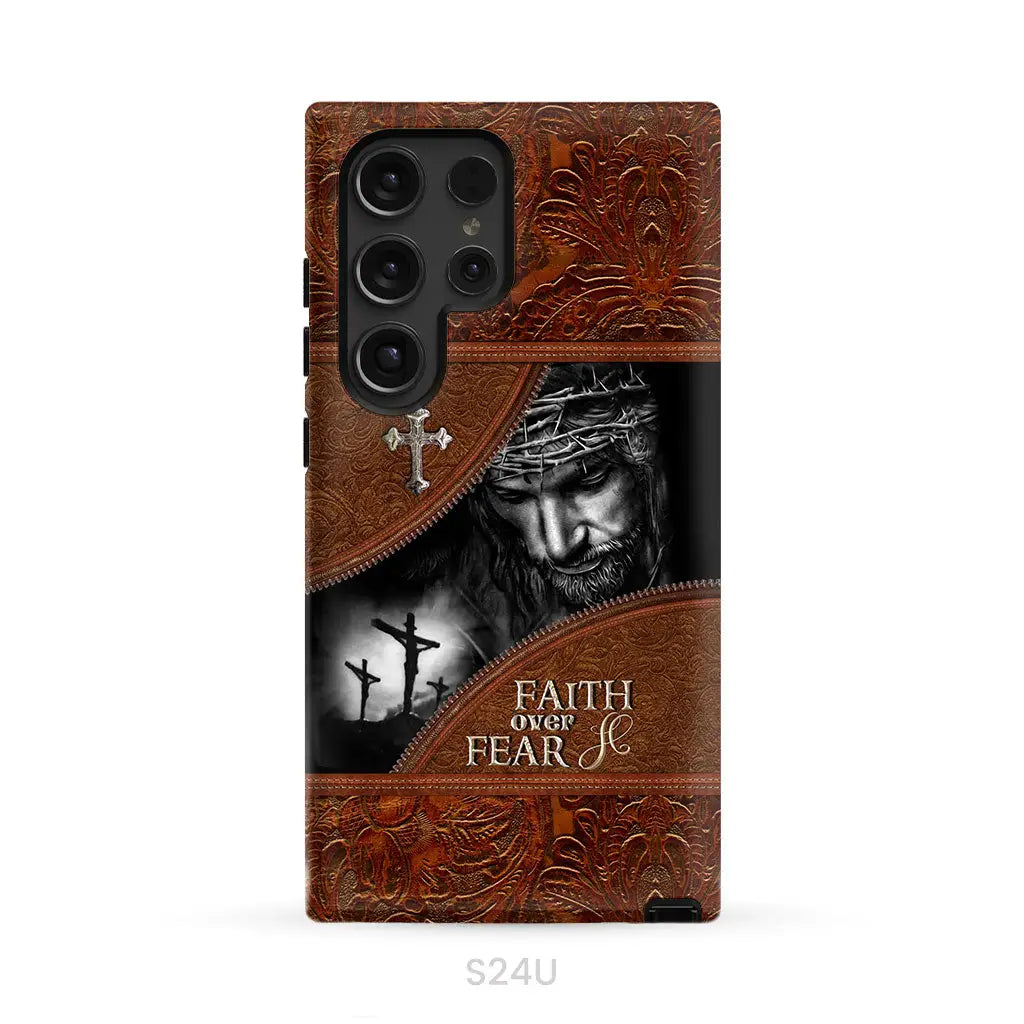 Jesus Christ, Faith Over Fear Phone Case, Christian Phone Cases