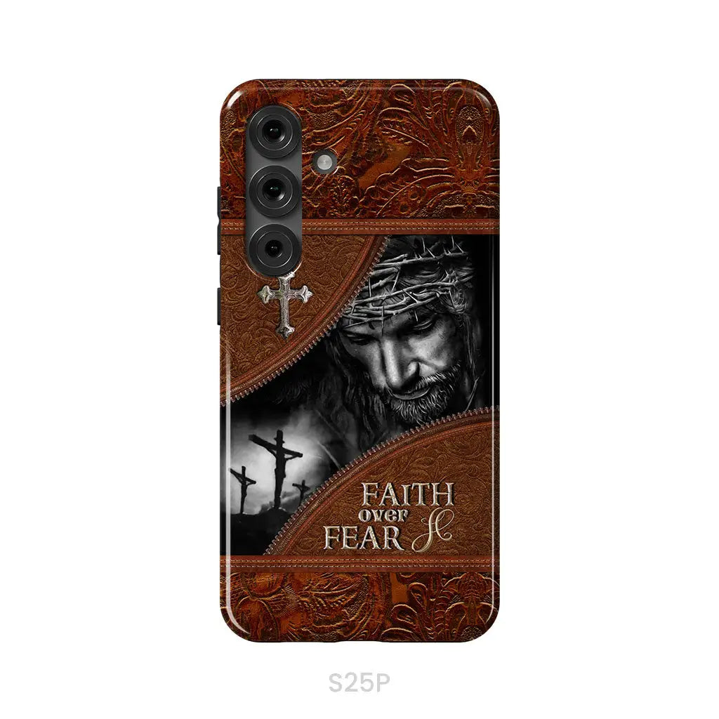 Jesus Christ, Faith Over Fear Phone Case, Christian Phone Cases