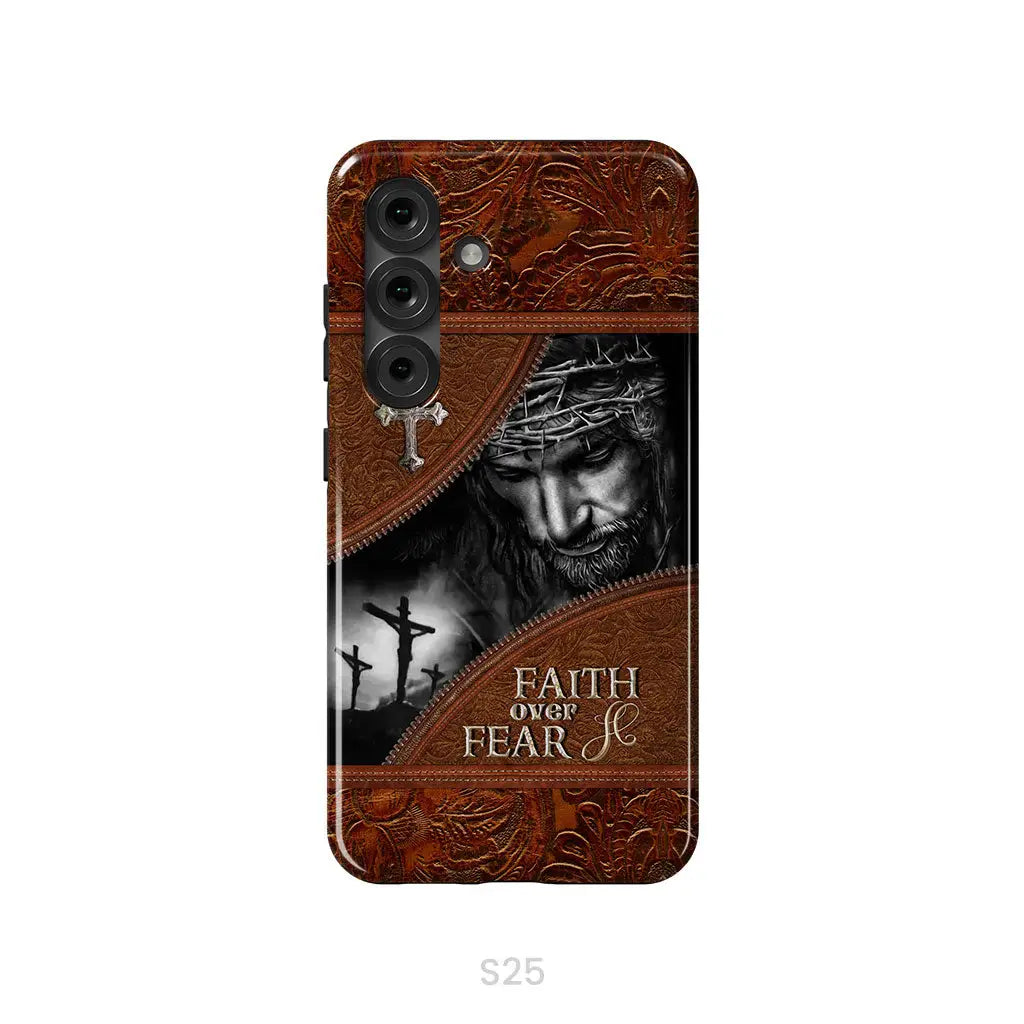 Jesus Christ, Faith Over Fear Phone Case, Christian Phone Cases