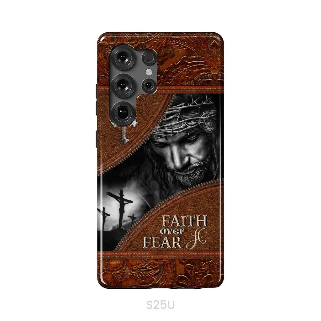 Jesus Christ, Faith Over Fear Phone Case, Christian Phone Cases