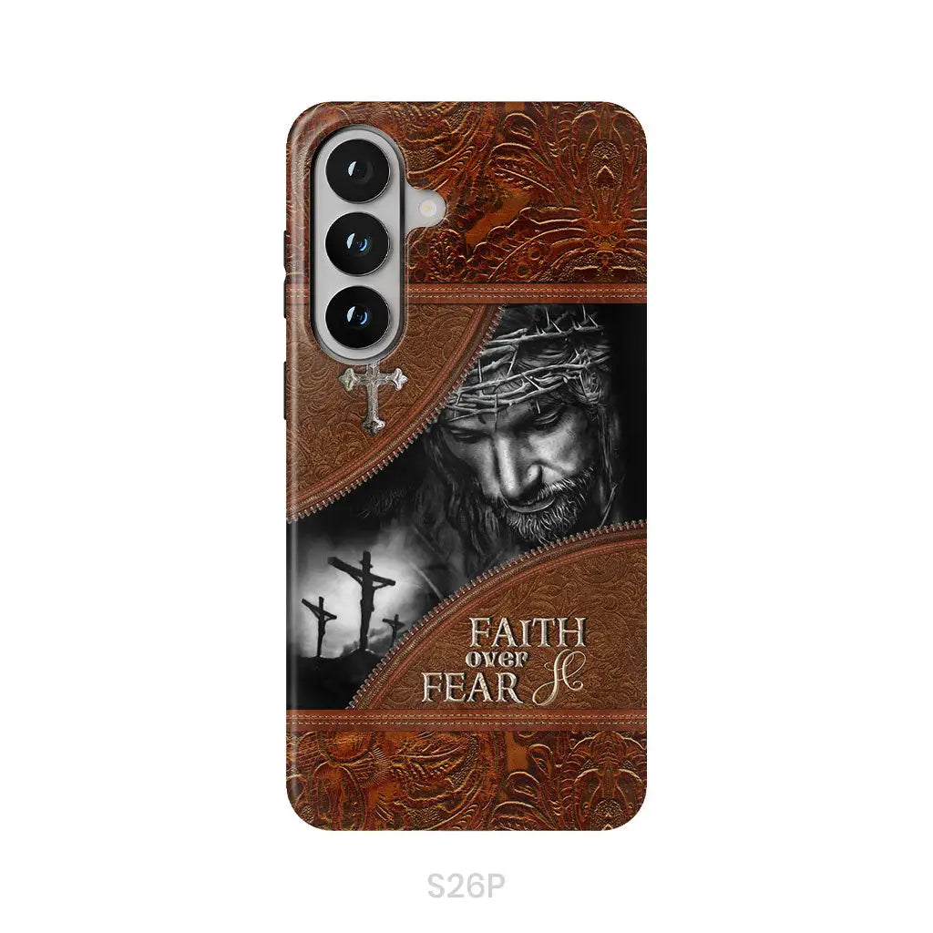 Jesus Christ, Faith Over Fear Phone Case, Christian Phone Cases