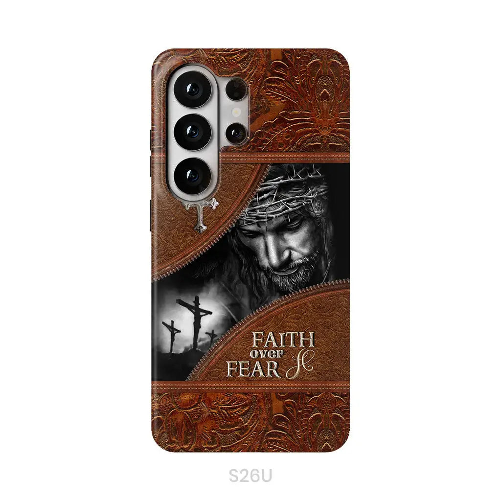 Jesus Christ, Faith Over Fear Phone Case, Christian Phone Cases