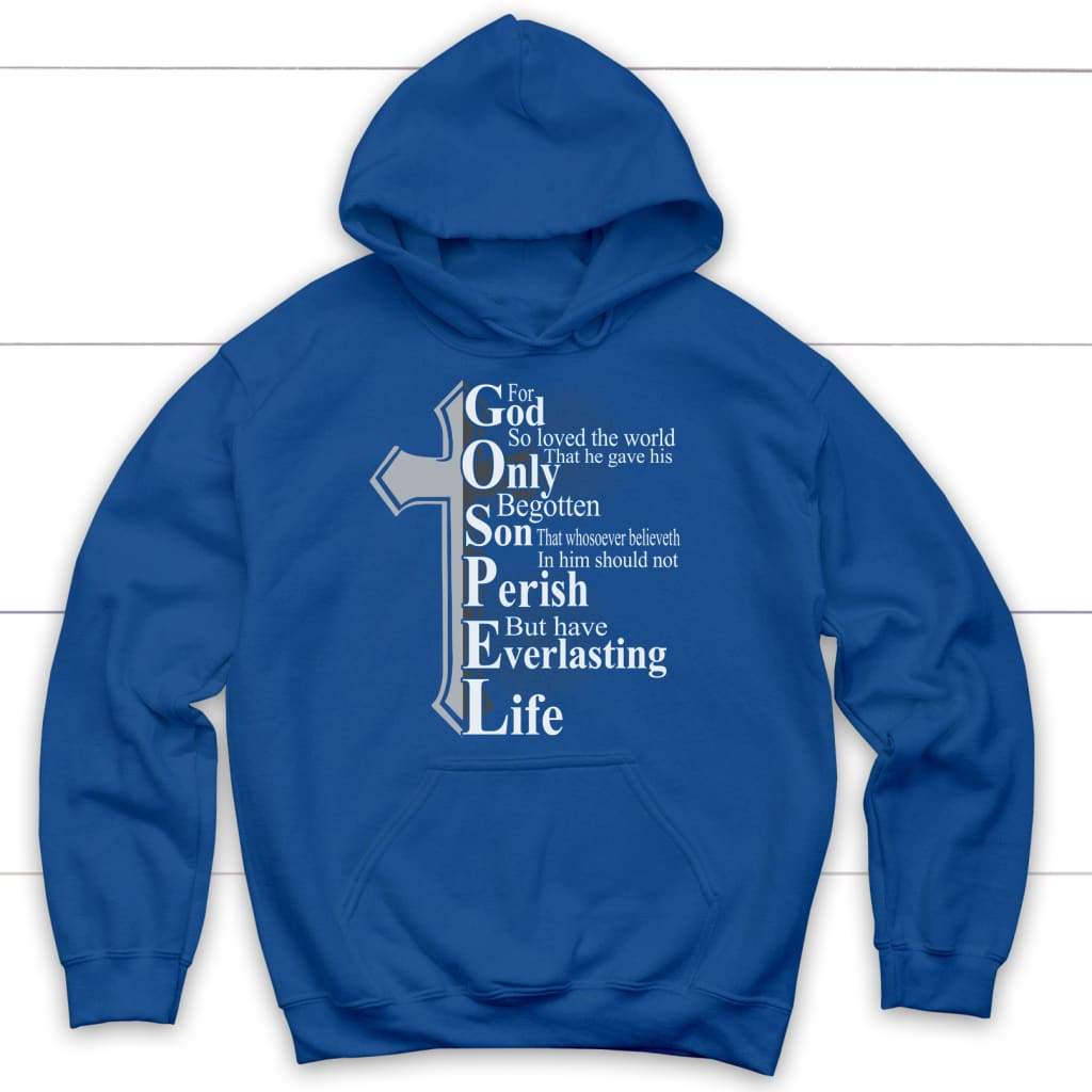 John 3:16 For God So Loved The World Christian Hoodie