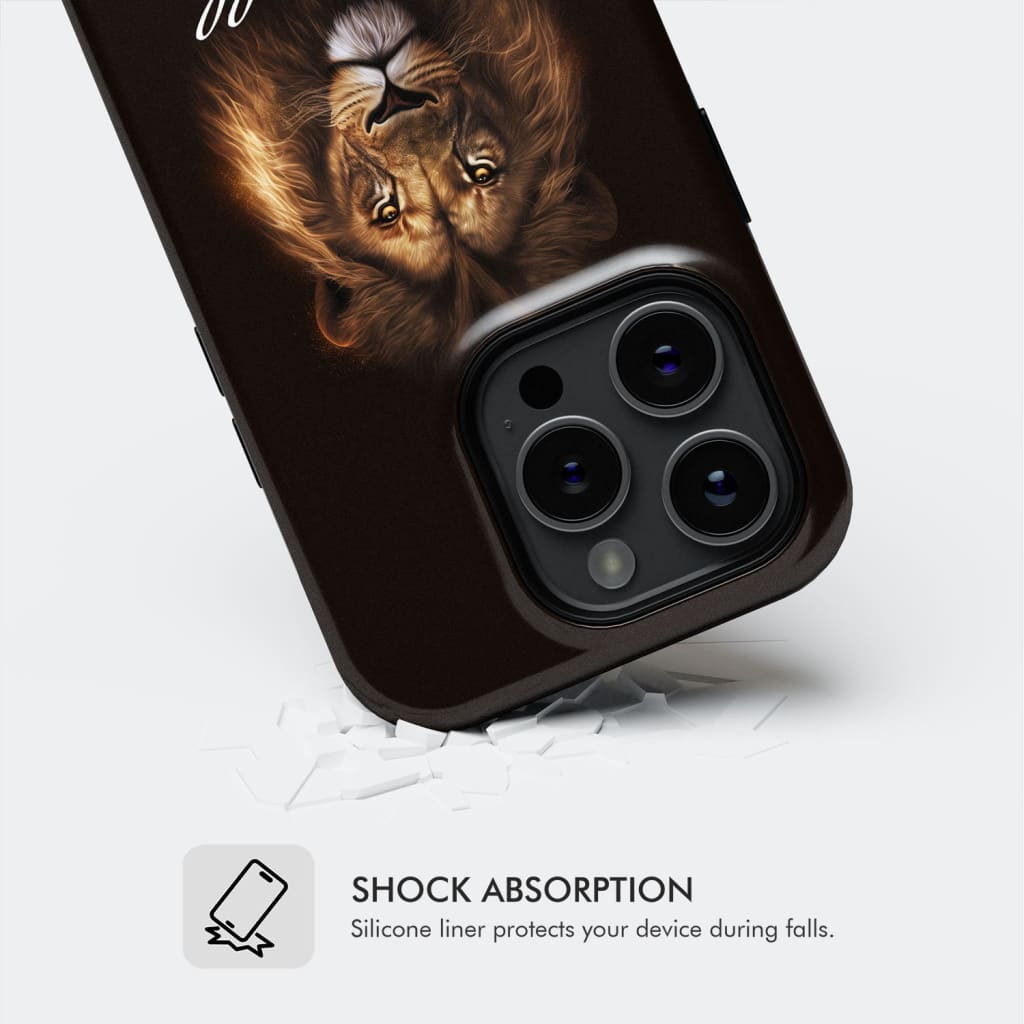 Lion of Judah, Be still and know that I am God phone case, Bible verse phone cases