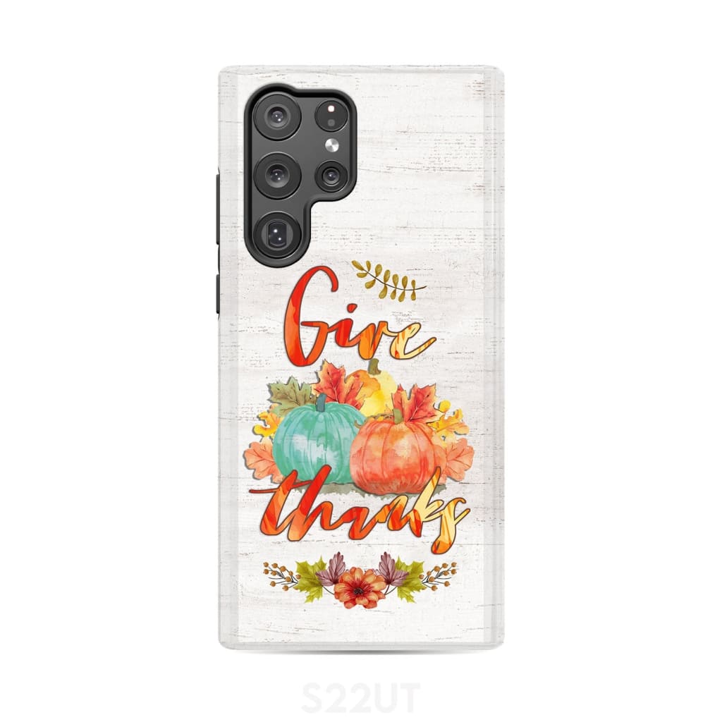 Pumpkin, Thanksgiving, Give thanks phone case