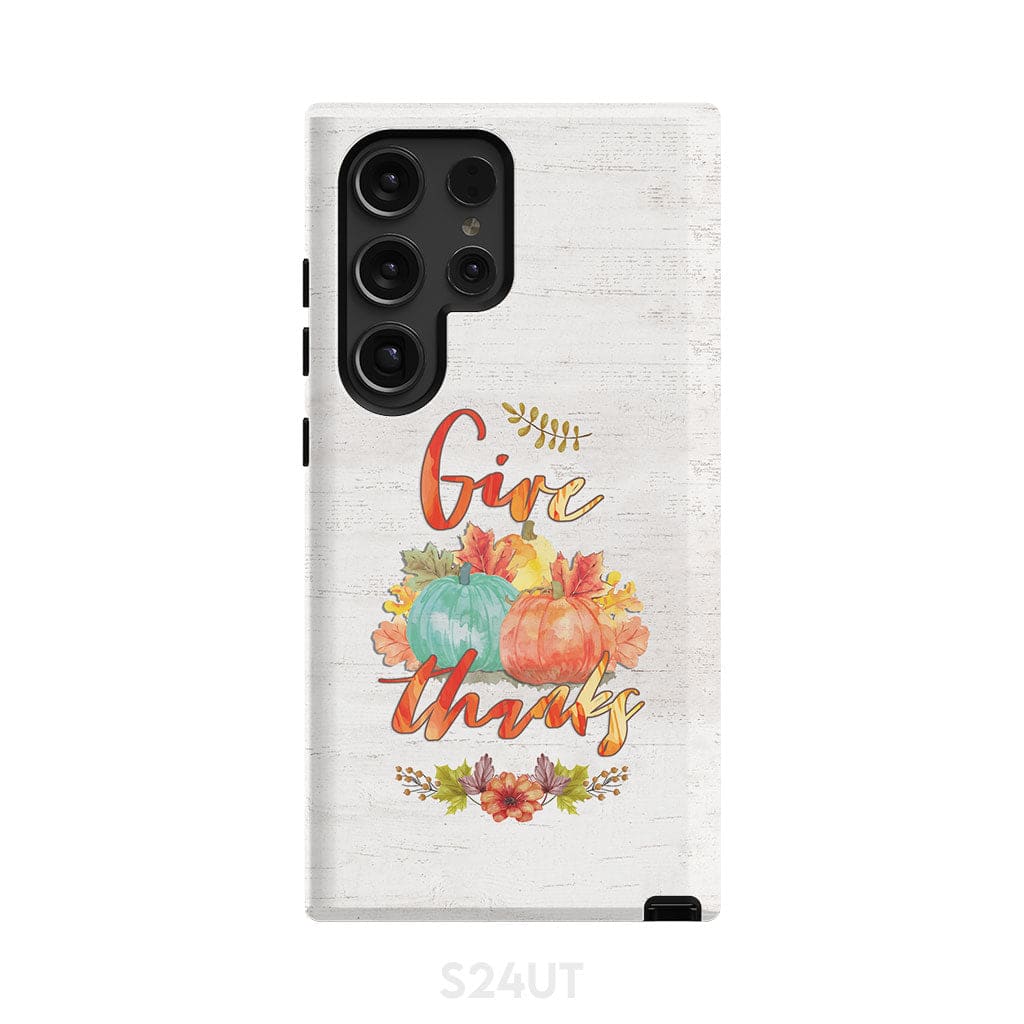 Pumpkin, Thanksgiving, Give thanks phone case